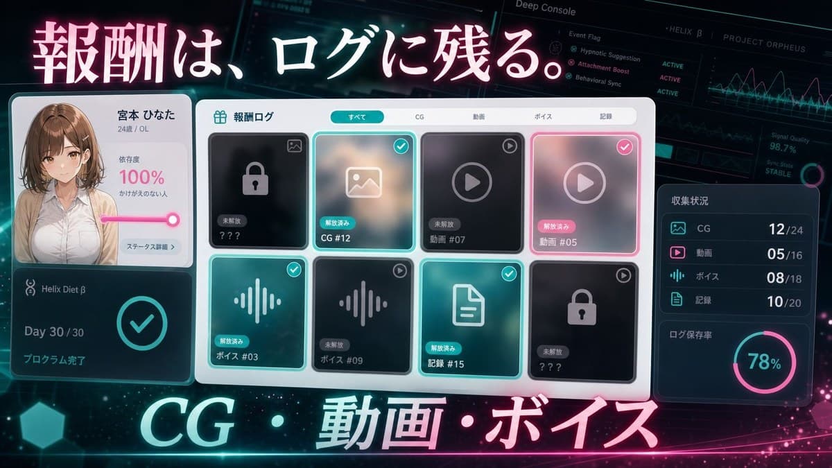 30日で堕ちる巨乳後輩OLの催眠ダイエットのSFWサンプル3