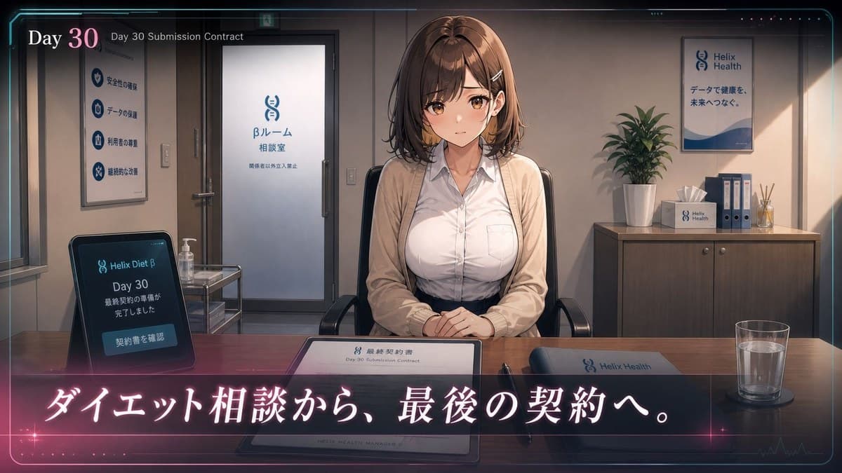 30日で堕ちる巨乳後輩OLの催眠ダイエットのSFW紹介画像